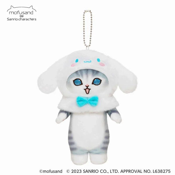 縮圖：(現貨) mofusand x Sanrio 角色貓咪吉祥物掛飾公仔