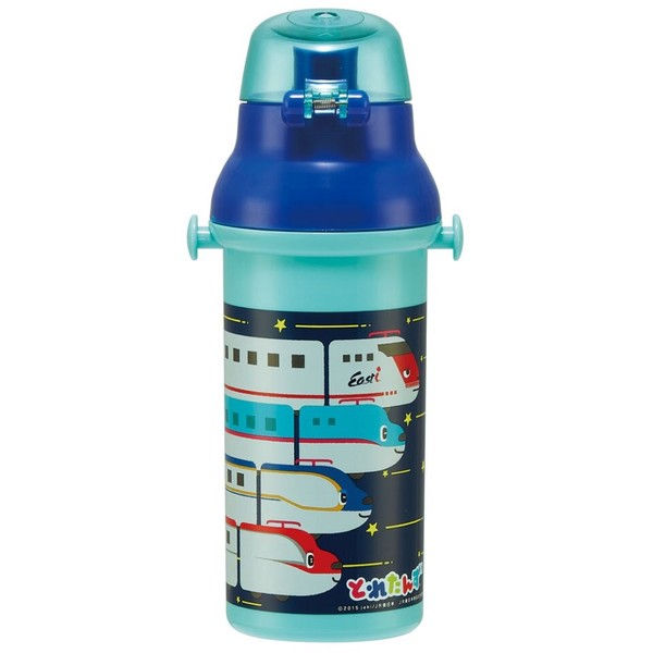縮圖：(現貨) 日本製 Toretans新幹線 22 銀離子抗菌 直飲式水樽 (付肩帶) 480ml (Skater)