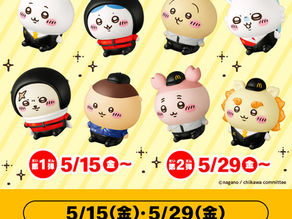 日本麥當勞 Happy Set Chiikawa 3D Figure 鉛筆裝飾，全 8 款角色穿上麥當勞經理、店員、外送員及 McCafé 造型