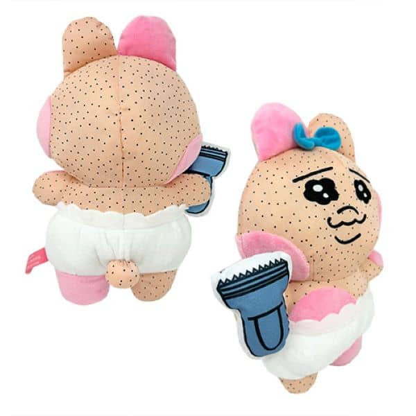 縮圖：(現貨) Opanchu Usagi 內褲兔失敗系列毛公仔30cm (搞唔掂又唔講-半身禿)