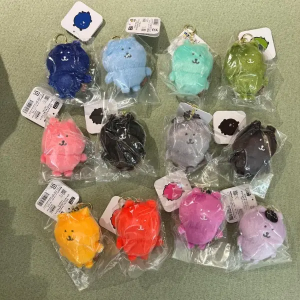 縮圖：Nagano 自嘲熊12色彩色熊毛公仔掛飾