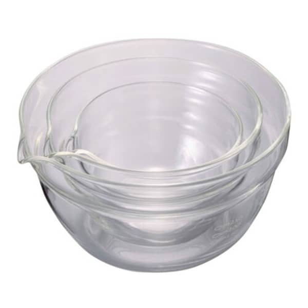 縮圖：日本製 Hario 耐熱玻璃尖嘴調理碗3件組 KB-1318