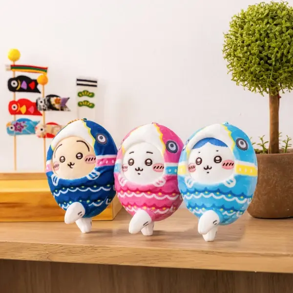 縮圖：(清貨) Chiikawa鯉魚旗系列毛公仔掛飾 (Usagi 小兔兔) (兔哥)