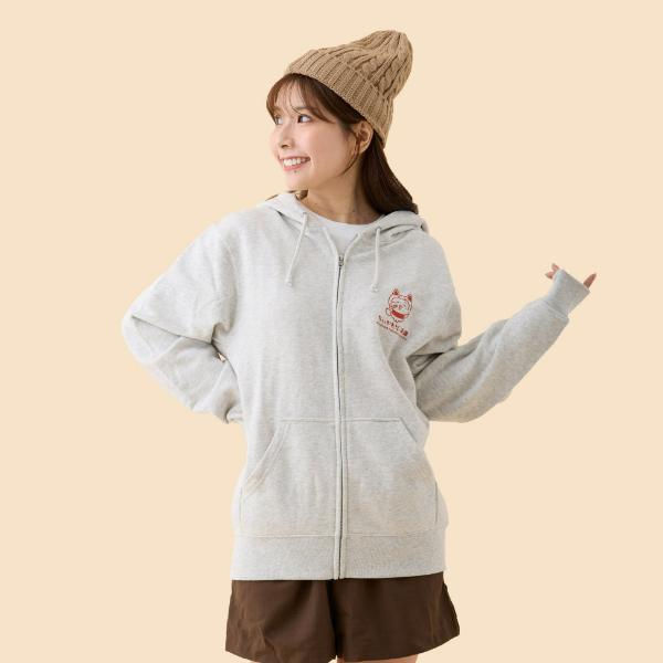 縮圖：Chiikawa 京都伏見稻荷限定Zip-up拉鏈外套 (M Size)