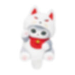 Mofusand 伏見稻荷招福狐狸喵 毛公仔 S