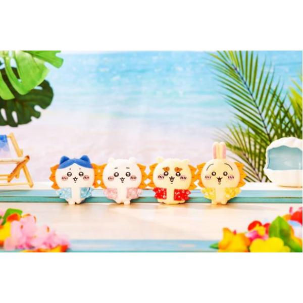 縮圖：(現貨) Chiikawa 沖繩度假風獅祭毛公仔掛飾 (Usagi 小兔兔) (兔哥)