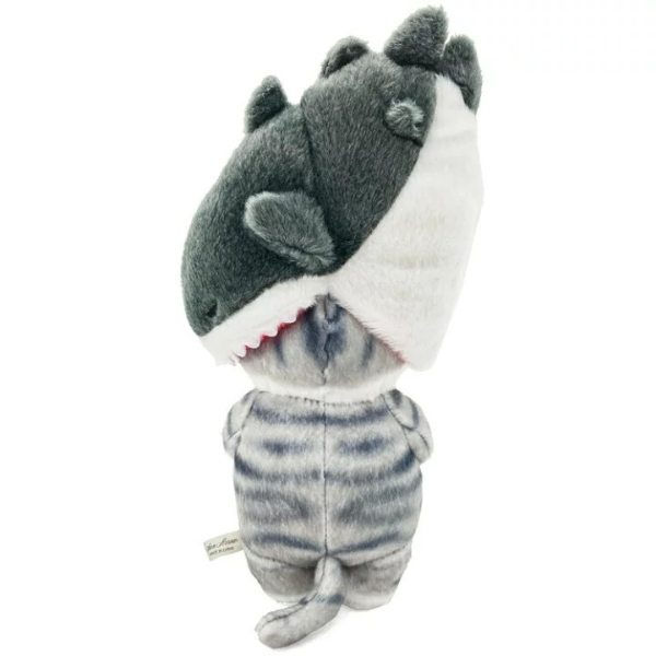 mofusand 鯊魚貓豆豆毛公仔 (被吞噬的鯊魚灰貓)