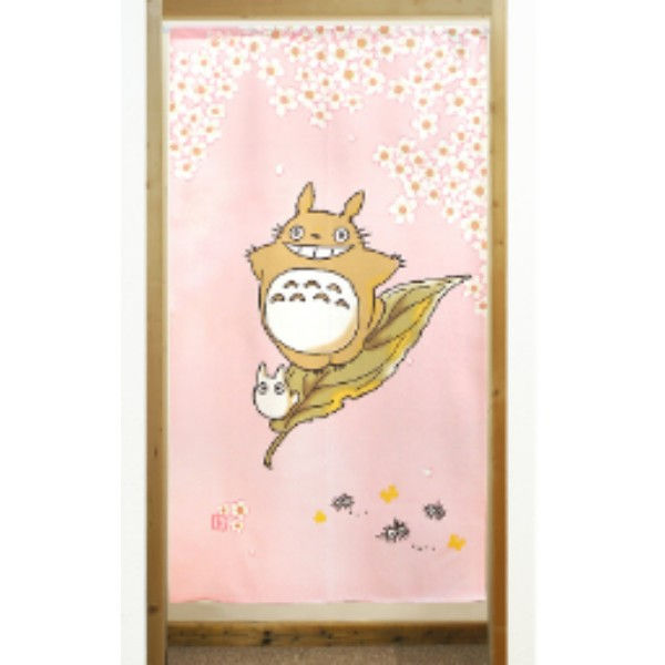 日本製 桐生のれん 龍貓 和風門簾 (乘著春風)