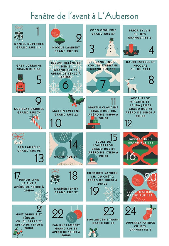 Calendario de adviento A3 ilustrado acti