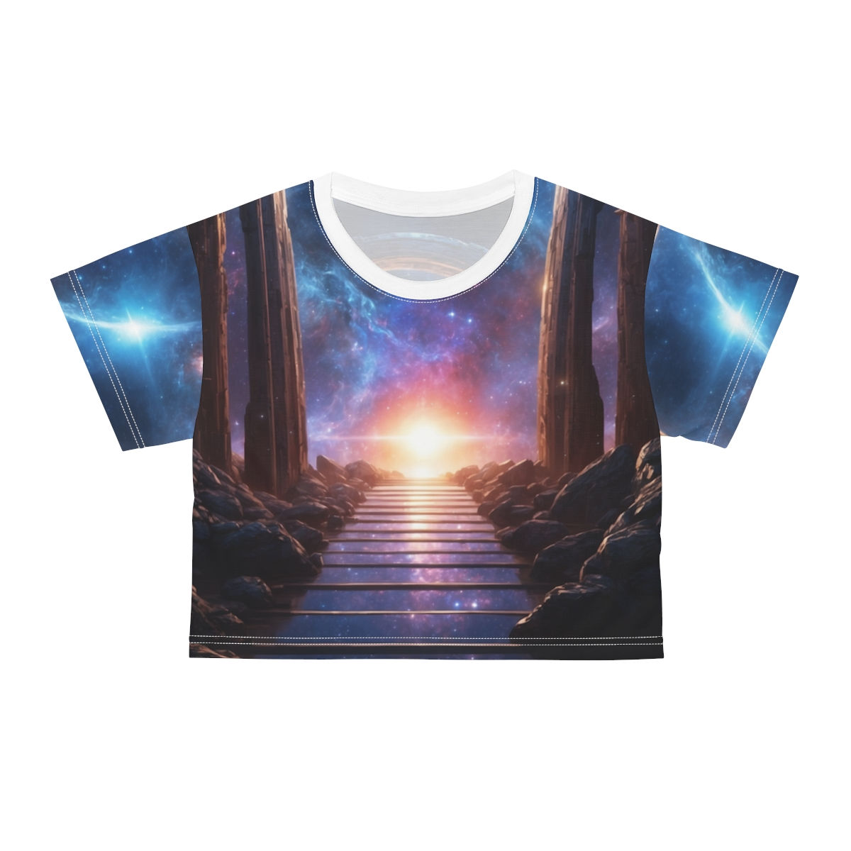 Cosmic Ascension - Crop Tee (AOP)
