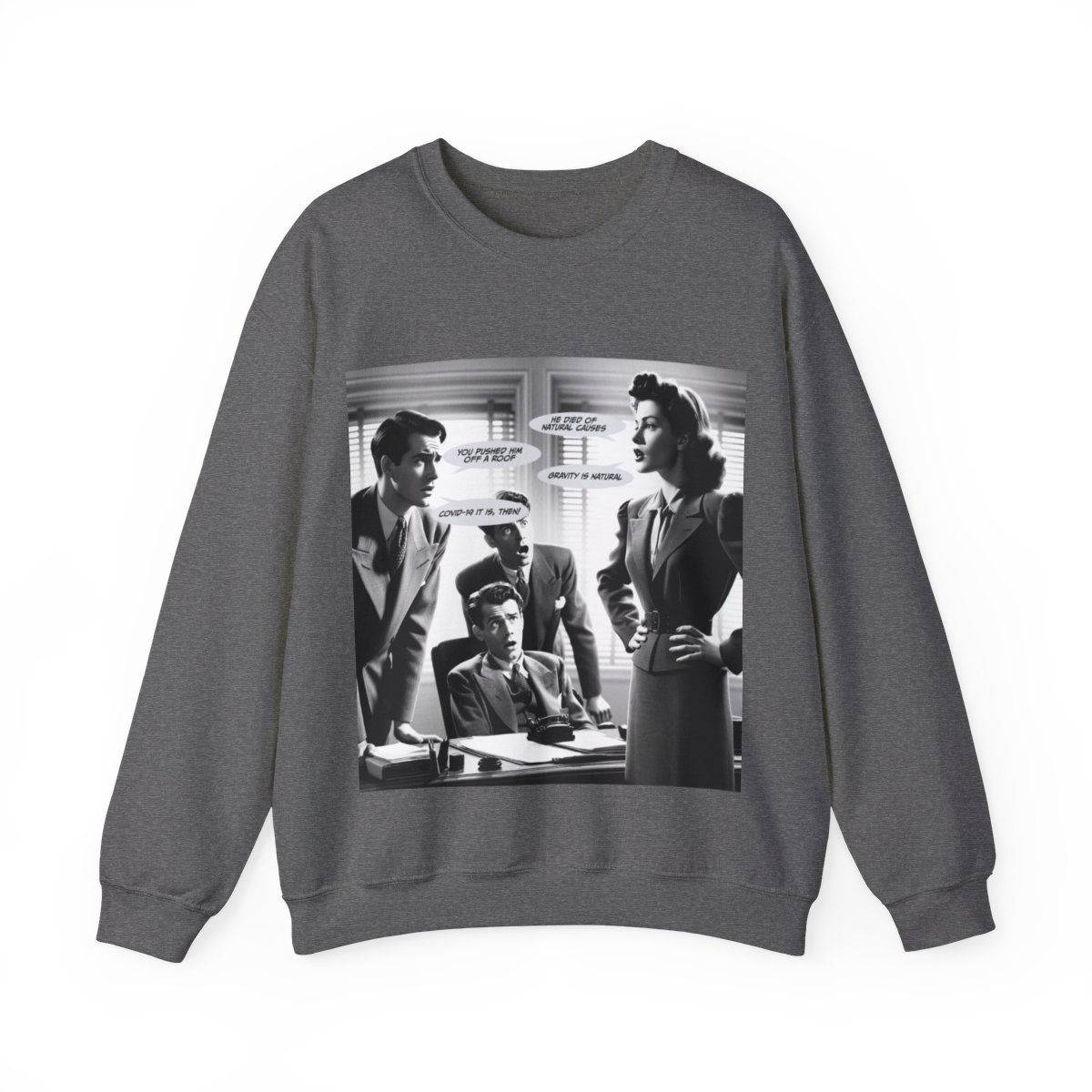 Gravity Is Natural - Unisex Heavy Blend™ Crewneck Sweatshirt