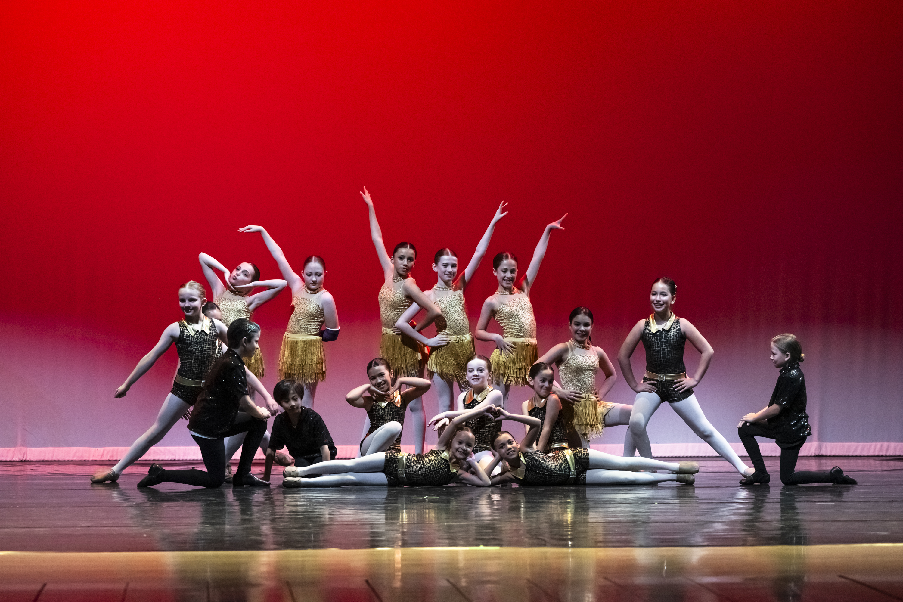 Plainfield Dance Academy ensemble on stage