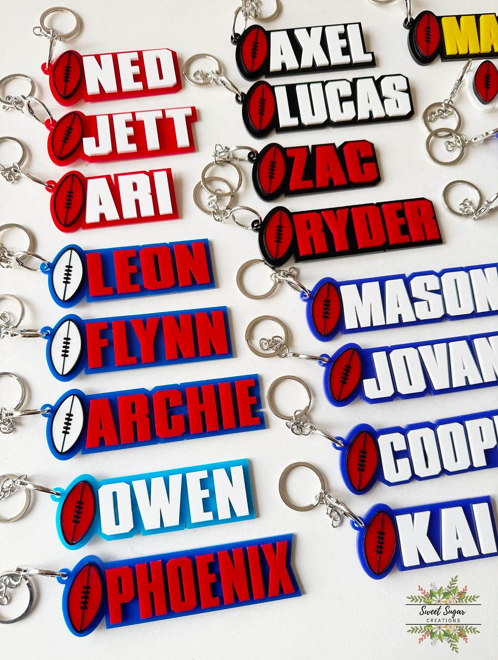 Thumbnail: AFL Team Personalised Name Keyring