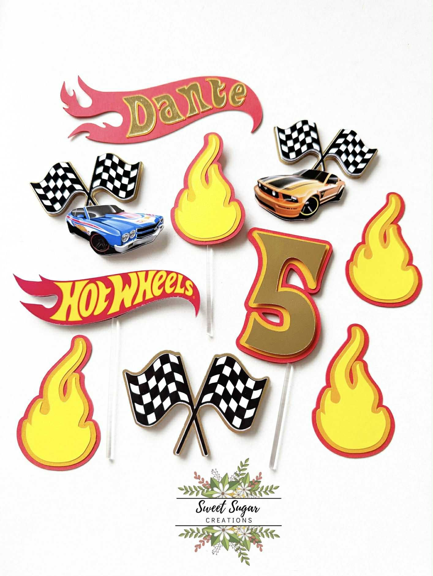 Hot Wheels Cardstock Topper 