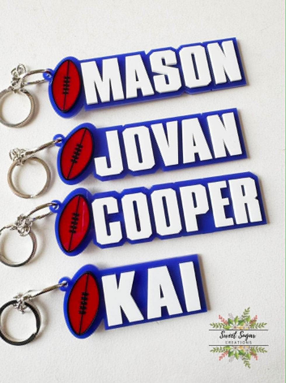 Thumbnail: AFL Team Personalised Name Keyring