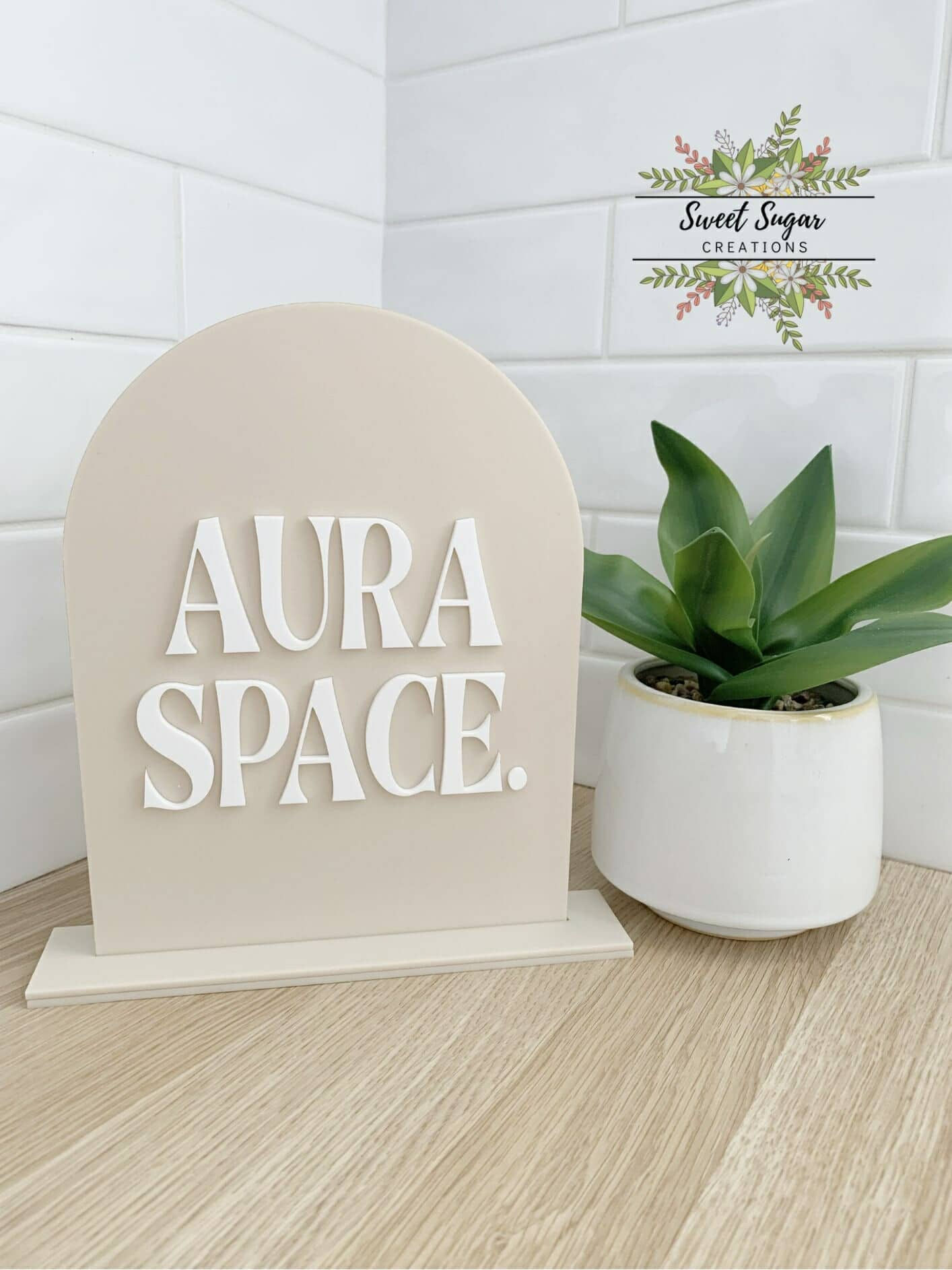 Acrylic Arch Business Sign