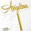 Thumbnail: Custom Elegant Name Cake Topper