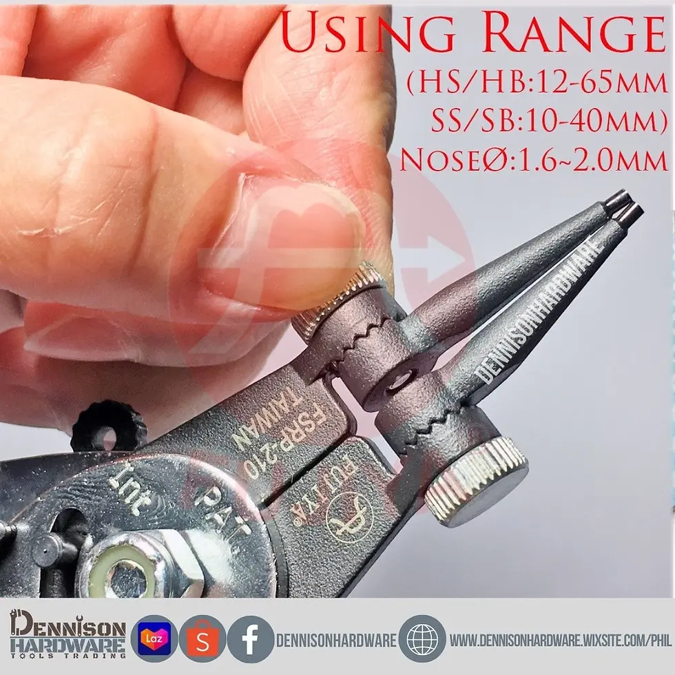 Thumbnail: FUJIYA TAIWAN FSRP-210 ADJUSTABLE TIP HD SNAP RING PLIER