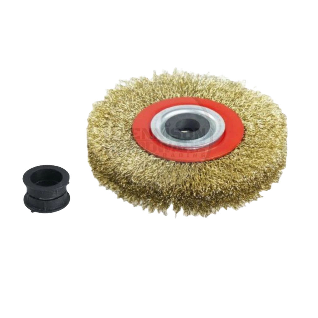 Extol 150mm BRASS COATED CIRCULAR WIRE BRUSH