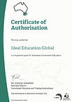 Dept Education Agency Certificate