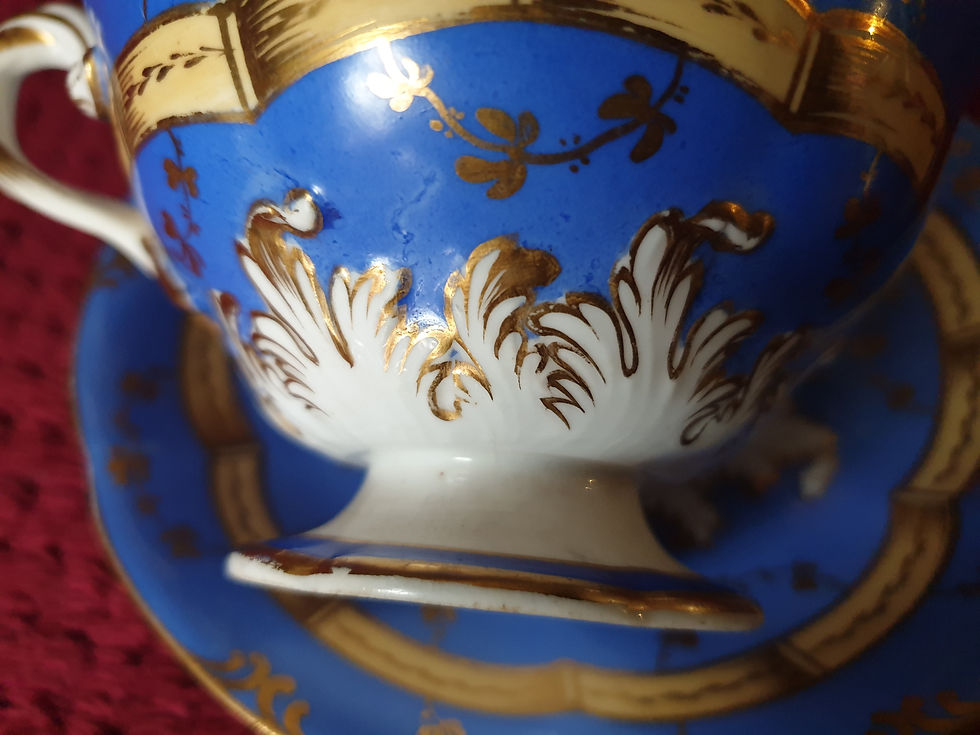 Thumbnail: H&R Daniel Twisted Handle Footed Trio