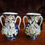Thumbnail: Pair of Blue Coalport Encrusted vases