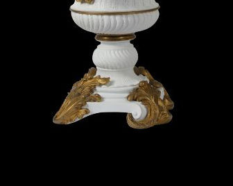 Thumbnail: French Sèvres Style Large Pair 19th Century Gilt Mounted Bisque Vases