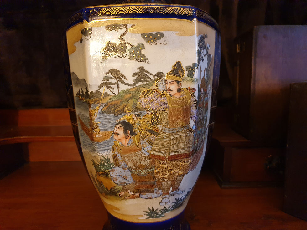 Thumbnail: Meiji Period Pair of Japanese Vases