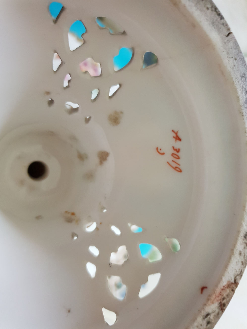 Thumbnail: Coalport Reticulated Turquoise Botanical Dessert Service