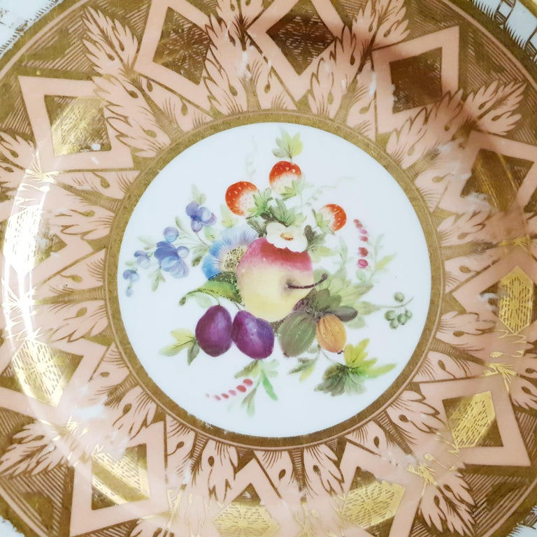 Thumbnail: Coalport Hand Painted Salmon Dessert Service