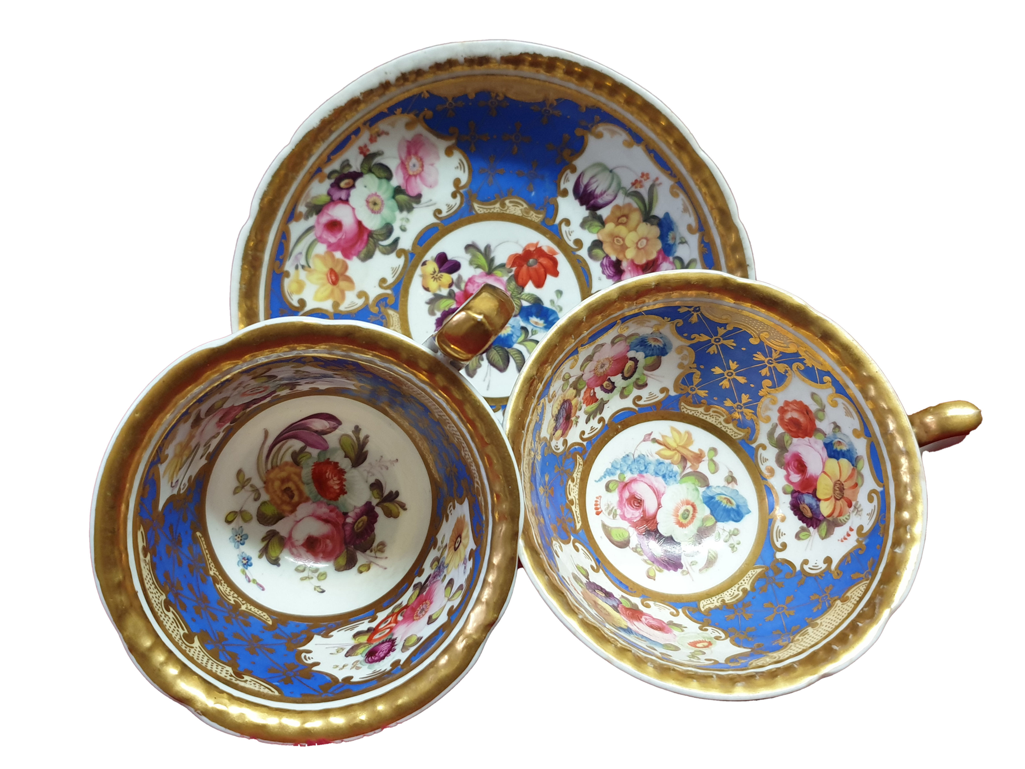 Blue Handpainted H&R Daniel Trio