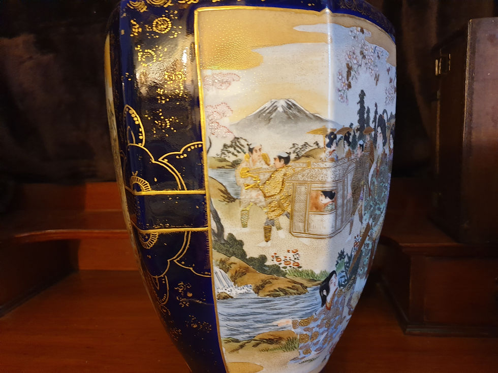 Thumbnail: Meiji Period Pair of Japanese Vases