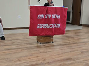 Ms. Sally Meets with the Sun City Center Republican Club
