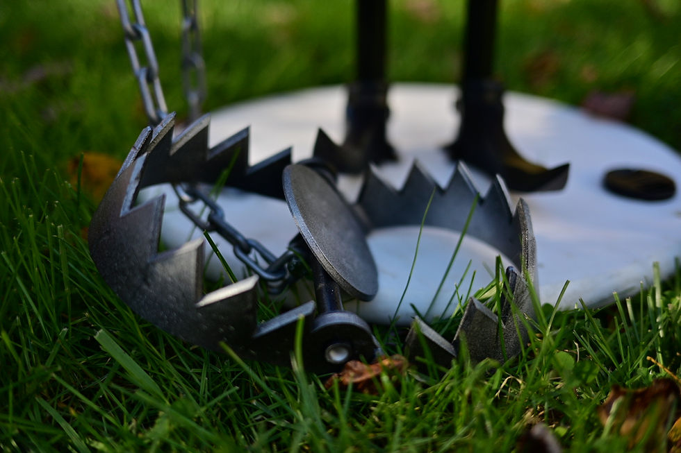 Thumbnail: Life-Size Posable Lock, Shock and Barrel: Handmade Halloween Decoration