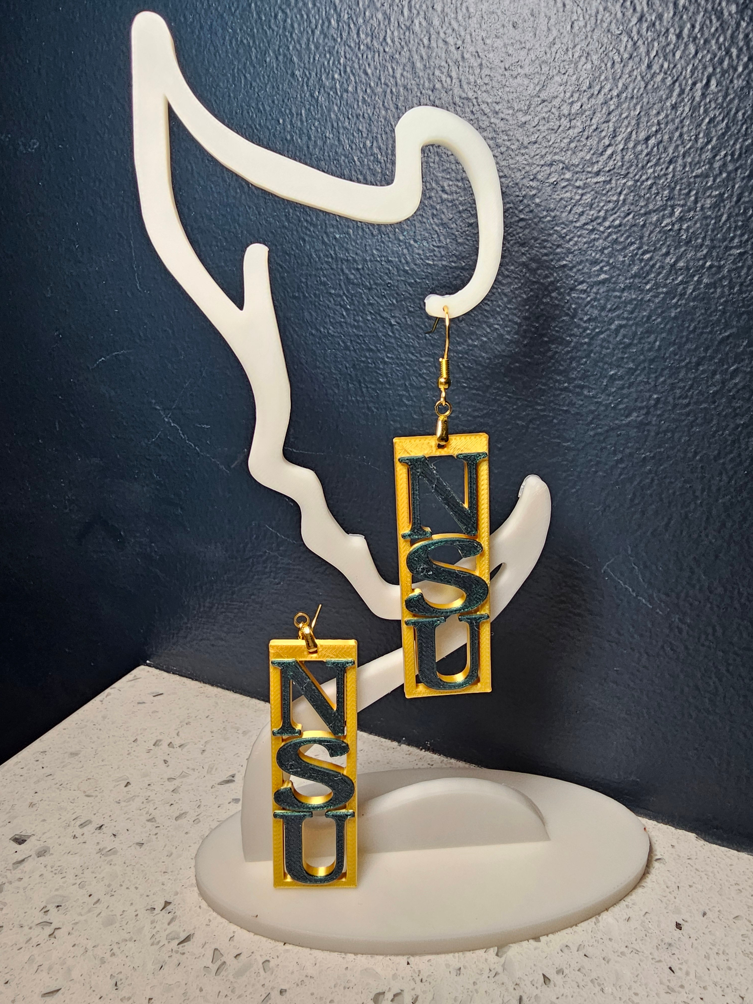 Norfolk State University Hollow Earrings