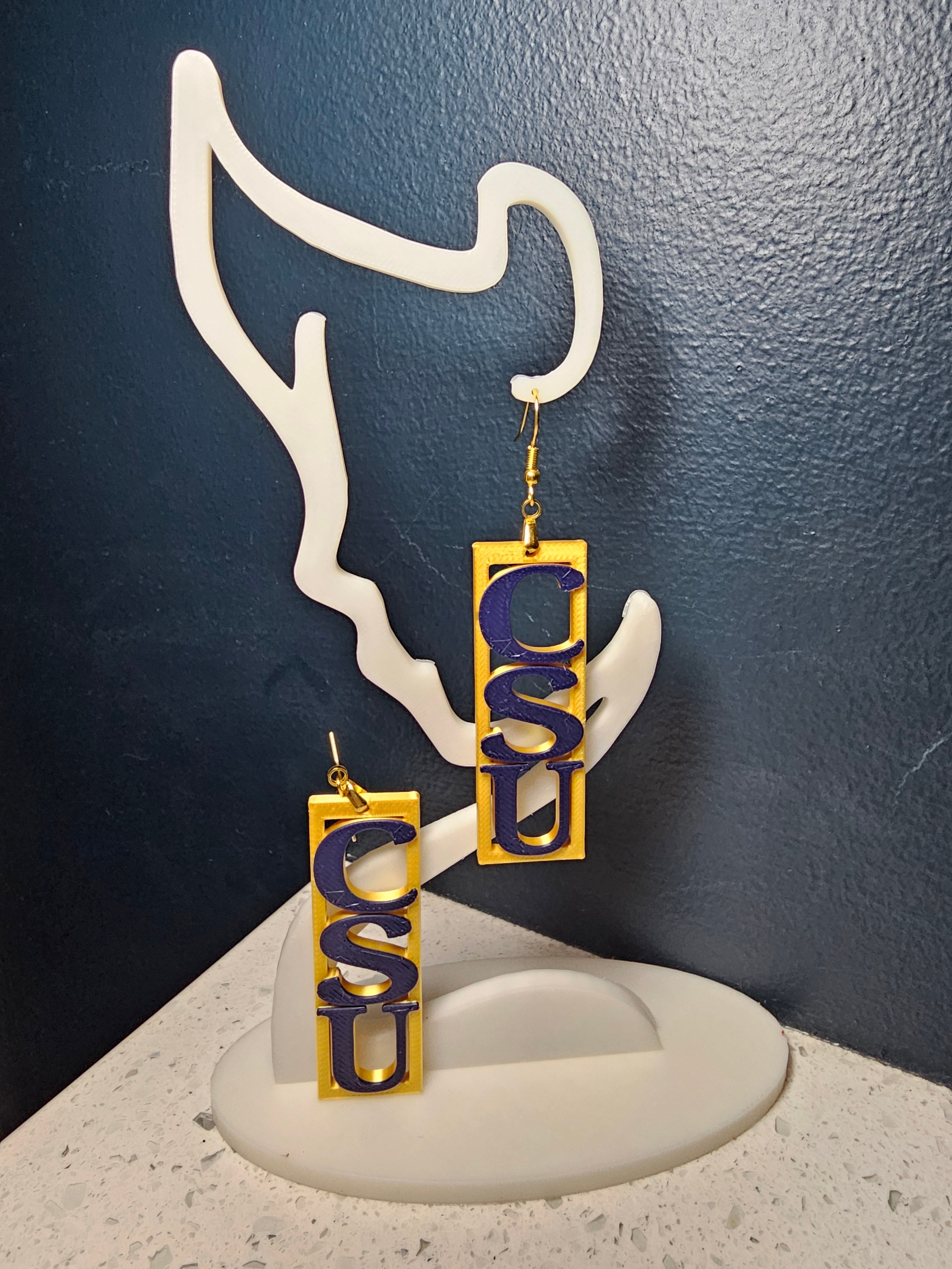 Coppin State University Hollow Earrings