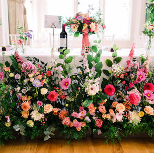 Top Table Display, Wedding Flowers