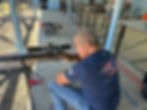 Competitor preparing a scoped Field Target air rifle at Diablo Rod & Gun Club
