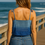 Thumbnail: Strappy Summer Top Blue Gradient