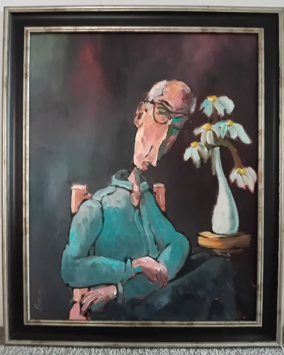 Self Portrait with Flower