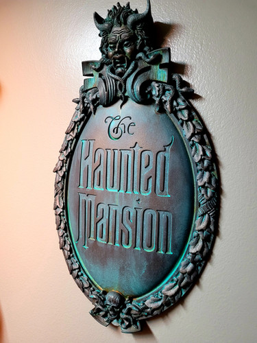 Disney- Inspired Haunted Mansion Gate Plaque Replica