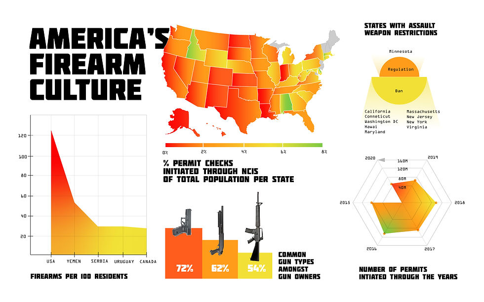 Firearms dashboard design
