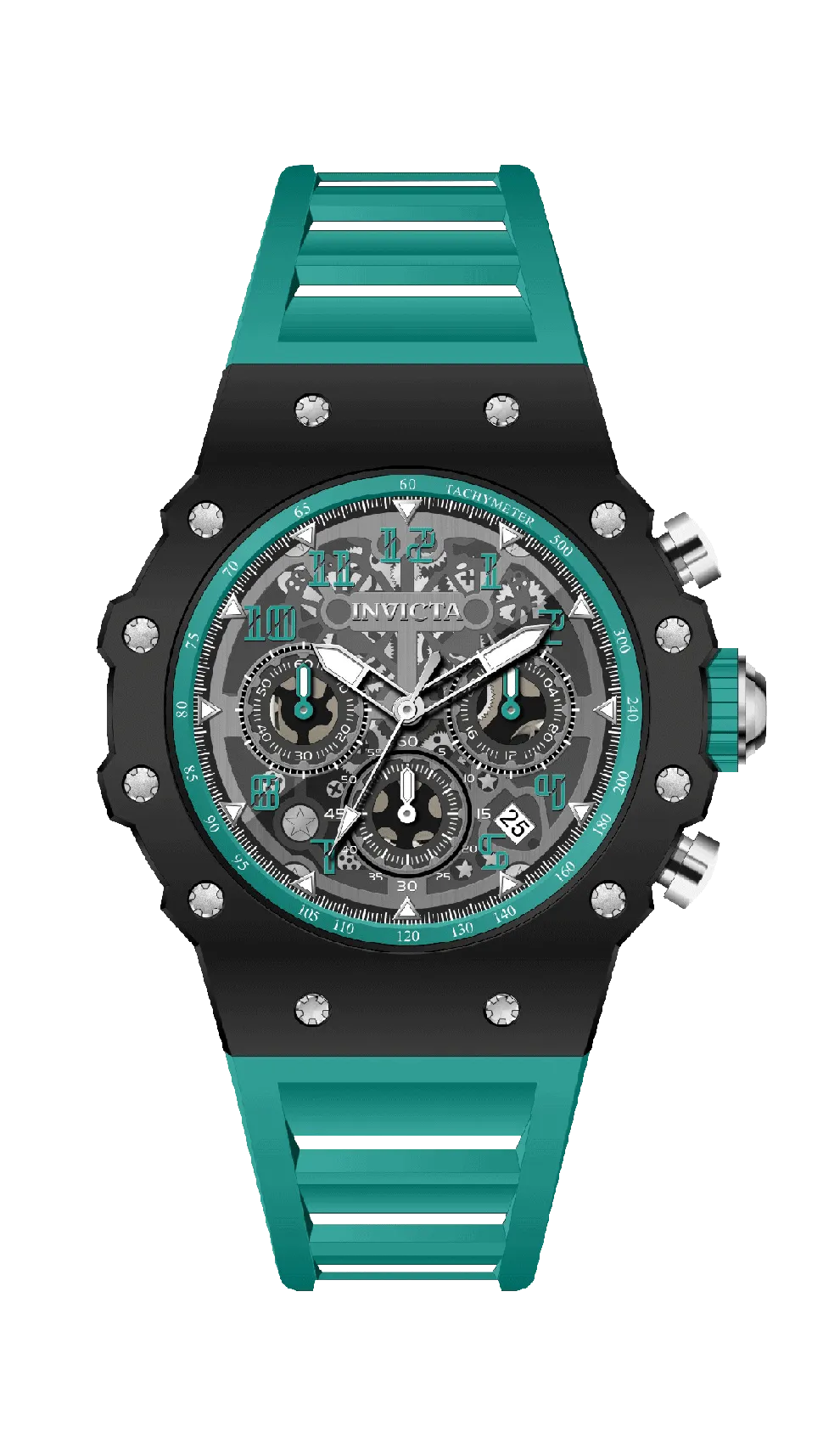 Invicta Racing Valyron Unisex Watch - 41mm, Teal (69785)
