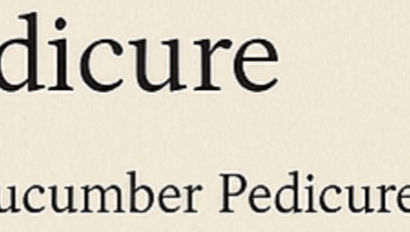 Cucumber Pedicure – $65
