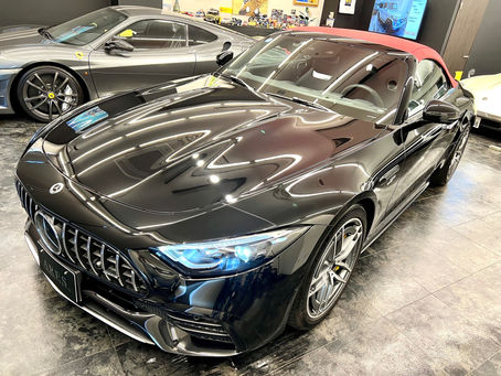 《入庫車両》2022モデル メルセデスAMG SL43 左Hオブシディアンブラック500km