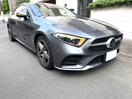 《リアバンパー鈑金修理、タイヤ交換》メルセデスベンツCLS220d AMGライン
