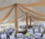 Nautical Tables and Beige Draping