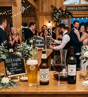 a picture of beer and wine at a bar for a wedding.jpg