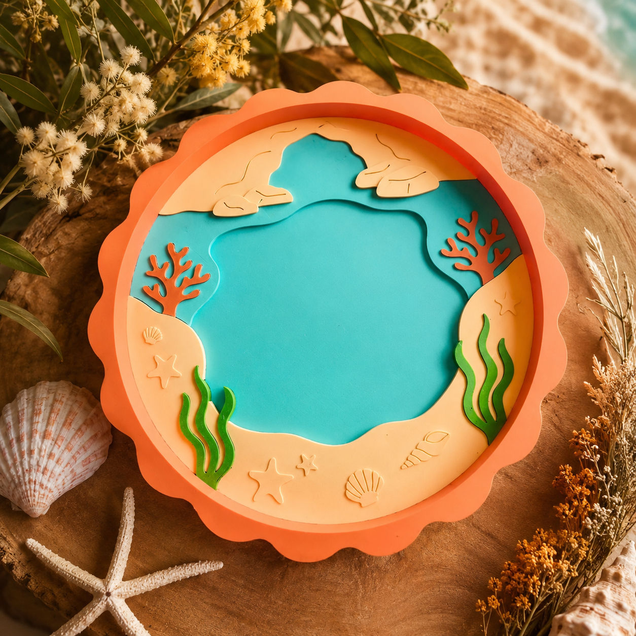 Mermaid sensory tray 