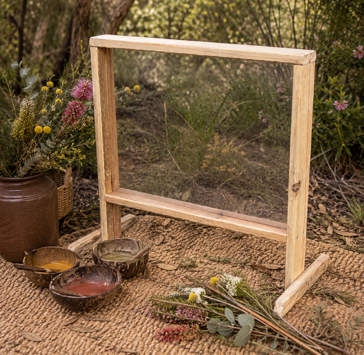 Perspex mini easel
